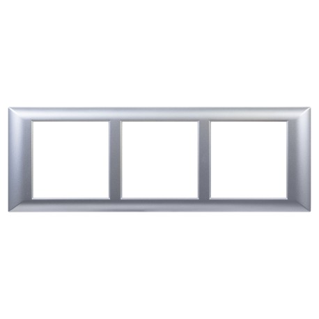 4404916 | Рамка-суппорт "Avanti" для "In-liner Front",  серебристый металлик, 6модулей