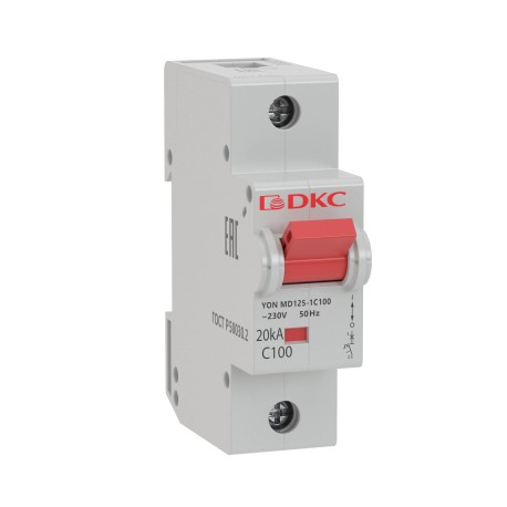 MD125-1D100 | Выключатель автоматический модульный YON MD125 1P 100А D 15kA