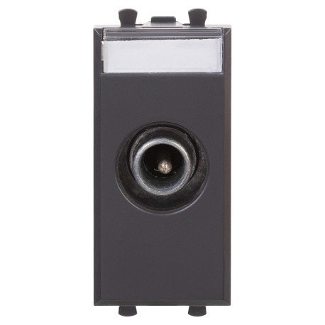 4412511 | Розетка TV проходная модульная, Avanti, Черный матовый, 1 модуль