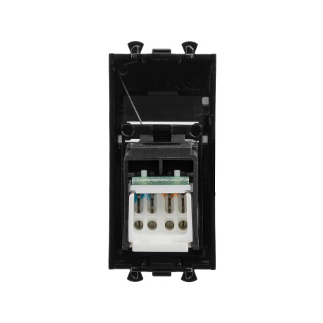 4402461 | Компьютерная розетка RJ-45 модульная, кат.5е, "Avanti", "Черный квадрат", 1 модуль-2