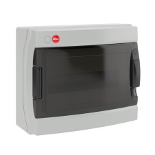 Щиток настенный с дверцей 12 мод., IP65, серый, 12x1