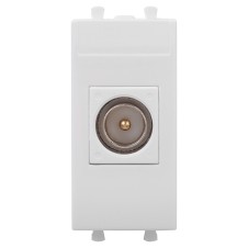 Розетка TV оконечная модульная, "Avanti", "Белое облако", 1 модуль