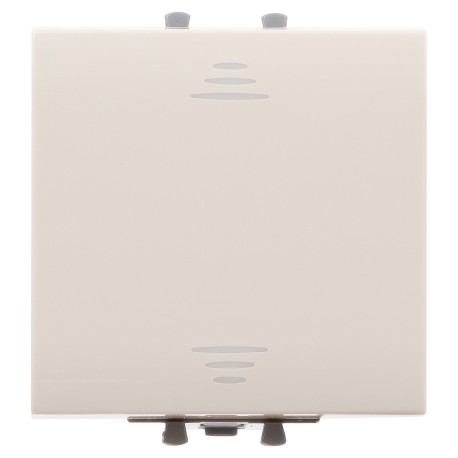 4405102 | Выключатель одноклавишный модульный, "Avanti", "Ванильная дымка", 2 модуля