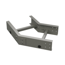 Угол горизонтальный 45° 500х100 R300, стеклопластик