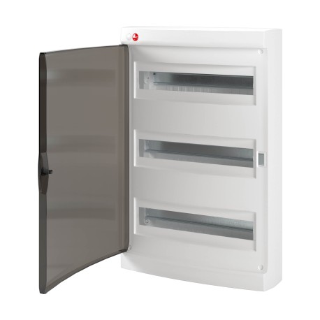 RB54W4TWD | Щиток настенный с дверцей 54 мод.,IP41, белый, с клеммным блоком 63А-2