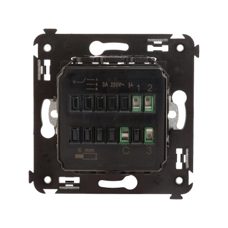 4412173 | Механизм управления вентиляторами в стену, Avanti, Черный матовый-2