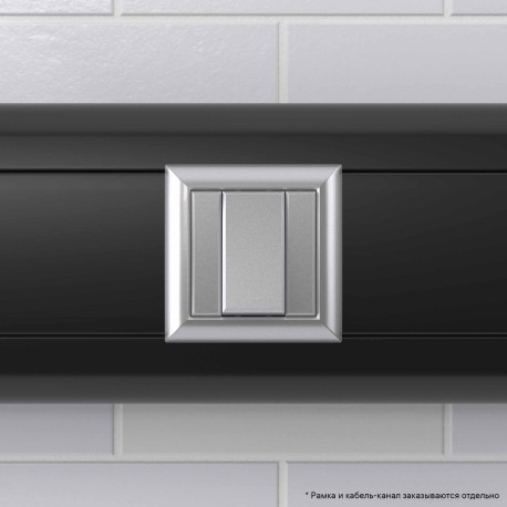 4404111 | Переключатель модульный, "Avanti", "Закаленная сталь", 1 модуль-5
