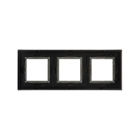 4402826 | Рамка из натурального стекла, "Avanti", черная, 6 модулей-2