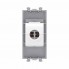 4404671 | Компьютерная розетка RJ-45 без шторки модульная, кат.6А, "Avanti", "Закаленная сталь", 1 модуль