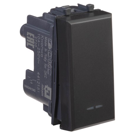 4412151 | Кнопка модульная, Avanti, Черный матовый, 1 модуль-1