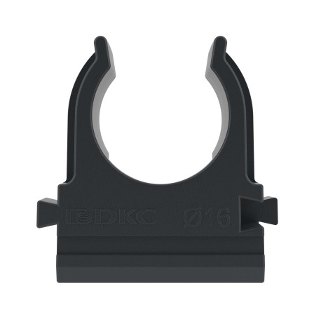 51016N | Держатель с защелкой, д.16мм, черный-1