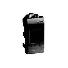 Ком.роз. RJ45 кат.5e экран. (8P8C, Hyperline, Dual IDC: 110&Krone) Brava, черн., 1мод