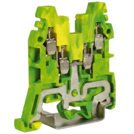 ZCE110 | CBE.2, зажим для заземления желт.зелен 2,5 кв.мм 2 ввод/2вывода