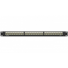 Патч-панель 19",1U,CAT6, 24 модуля RJ45, неэкранированная