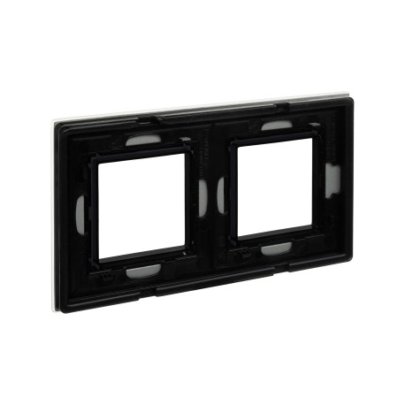 4404824 | Рамка из натурального стекла, "Avanti", светло-серая, 4 модуля-3