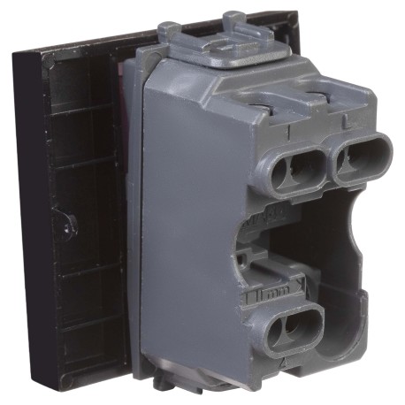 4402112 | Переключатель одноклавишный модульный, "Avanti", "Черный квадрат", 2 модуля-3