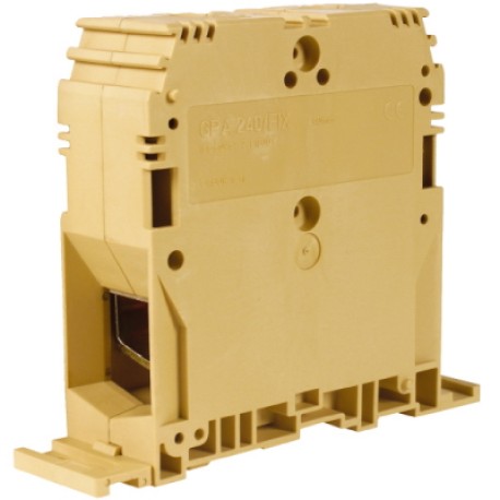 ZGF300 | GPA.240/FIX, силовой зажим кабель/кабель бежевый 240 кв.мм/ крепление на плату
