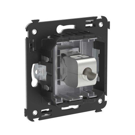 4404763 | Компьютерная розетка RJ-45 без шторки в стену, кат.5e одинарная экранированная, "Avanti", "Закаленная сталь"-2