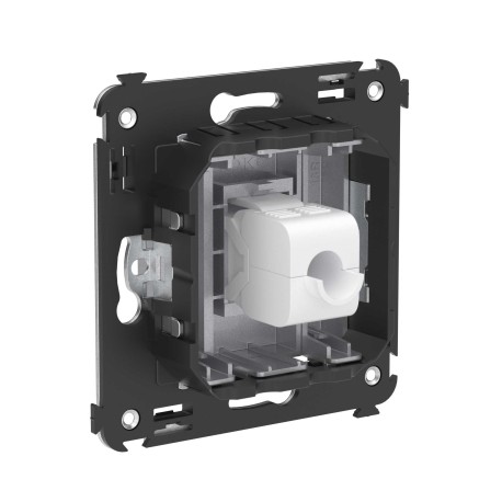 4404663 | Компьютерная розетка RJ-45 без шторки в стену, кат.5е одинарная, "Avanti", "Закаленная сталь"-2