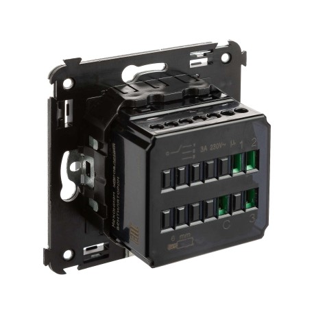 4412173 | Механизм управления вентиляторами в стену, Avanti, Черный матовый-3