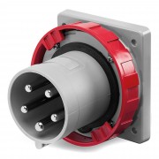 Вилка панельная прямая IP67 63А 3P+E+N 400В