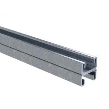 BPD2130INOX | Профиль двойной, С-образный, 41х21, L3000, толщ.2,5 мм, нержавеющее