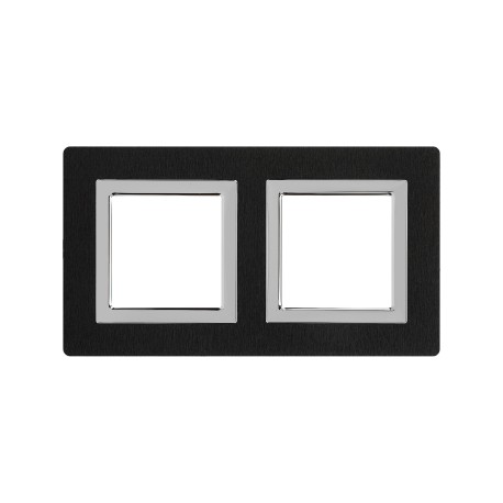 4402834 | Рамка из алюминия, "Avanti", черная, 4 модуля