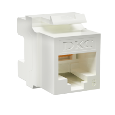 Модуль Keystone RJ45 CAT6 не экранированный, 180 градусов, белый