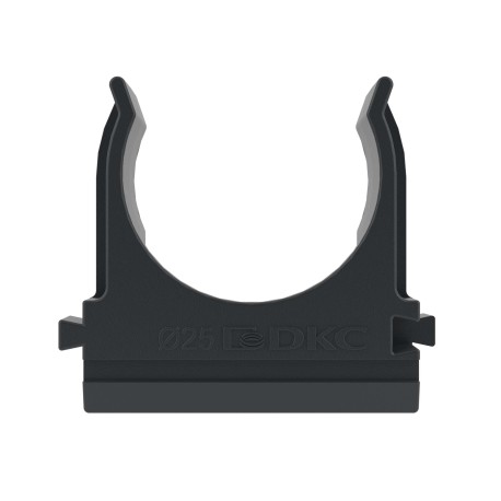 51025N | Держатель с защелкой, д.25мм, черный-1