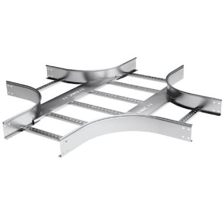 LX1604ZL | Ответвитель Х-образный 100х400, R600, цинк-ламельное