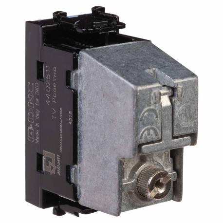 4402511 | Розетка TV проходная модульная, "Avanti", "Черный квадрат", 1 модуль-3