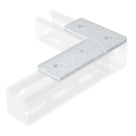 IBMD1022C | Пластина соединительная L-образная, 140х90мм, 4 отверстия, нержавеющая сталь