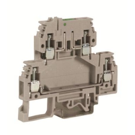 ZDS400 | DSS.4, зажим с 2 уровнями, верхний разъединяемый 4 кв.мм бежевый