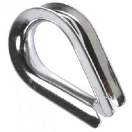 CM621004 | Коуш стальной под трос ⌀4мм, оцинкованный