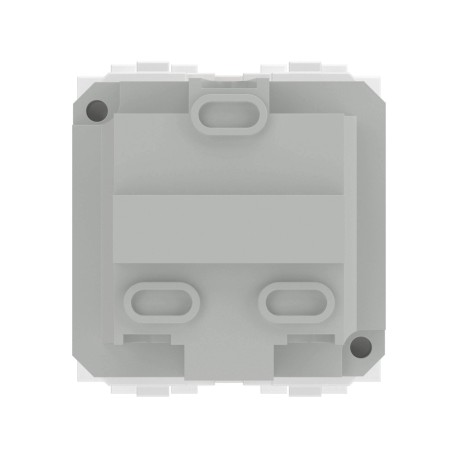 76482B | Электрическая розетка с заземлением, со шторками, белая, 2мод.-2