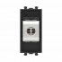 4412771 | Компьютерная розетка RJ-45 без шторки модульная, кат.6А экранированная, "Avanti", "Черный матовый", 1 модуль