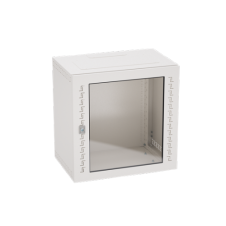 Шкаф телекоммуникационный навесной, 16 U (800х600х400) дверь стекло, RAL7035