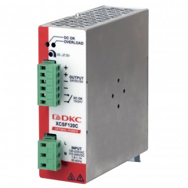 XCSF120CP | Источник питания "OPTIMAL POWER", однофазный, 120Вт, 5А, 24В, с ORing диодом