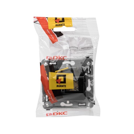 4402393 | Компьютерная розетка RJ-45 в стену, кат.6 одинарная экранированная, Avanti, Черный квадрат-4