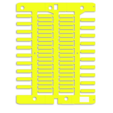 NUT18Y | Маркировка для провода, жесткая, для трубочек. 4х18мм. Желтая