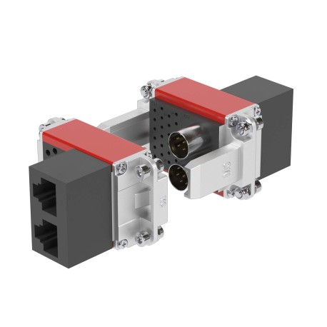 R5M2WSCBRJ | Комплект держателей сигнальных контактов 12А, 26pin, 2xRJ45 (без наполнения)