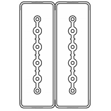 Секция прямая 1+1 точек отвода L=3000мм, Cu, 6P+6P, 40A
