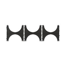 Держатель расстояния (кластер) для двустенных труб, д.110, тройной