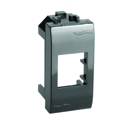 77609N | Адаптер для информационных разъемов Systimax, черный, 1мод.