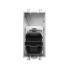 4404301 | USB 3.0 розетка модульная, тип А-А, "Avanti", "Закаленная сталь", 1модуль
