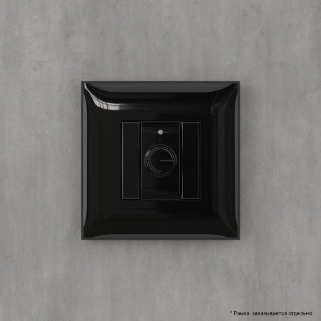 4402133 | Диммер поворотный в стену, "Avanti", "Черный квадрат"-5