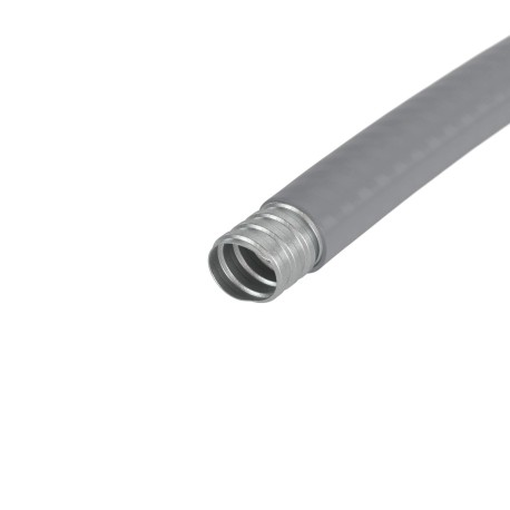 607E022 | Металлорукав DN 20мм в гладкой EVA изоляции, Dвн 20,5 мм, Dнар 27,0, IP66, 50 м, цвет серый-1