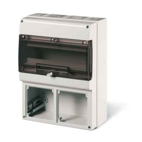 DIS6724216 | Корпус на 16 модулей и 2 поста с основанием 136х125 мм.