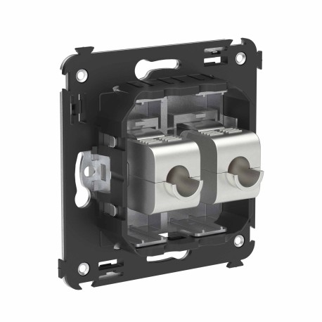 4404794 | Компьютерная розетка RJ-45 без шторки в стену, кат.6 двойная экранированная, "Avanti", "Закаленная сталь"-2