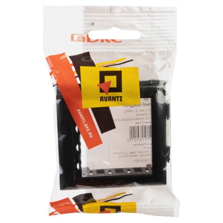 4402912 | Рамка-суппорт "Avanti" для "In-liner Front", черный, 2 модуля-4